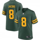 men's & kids Green Bay Packers 8 Josh Jacobs Jersey Alternate F.U.S.E. Limited Football Team Game