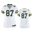 women's Green Bay Packers 87 Romeo Doubs Jersey White F.U.S.E. Limited Football Player Team Game