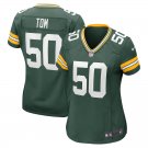 women's Green Bay Packers 50 Zach Tom Jersey F.U.S.E. Limited Football Player Team Game