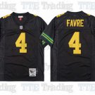 men's & youth Green Bay Packers 4 Brett Favre Jersey Black Throwback M&N Football Retired Player