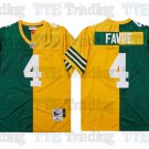 men's & youth Green Bay Packers 4 Brett Favre Jersey Split Green/Gold Throwback M&N Retired