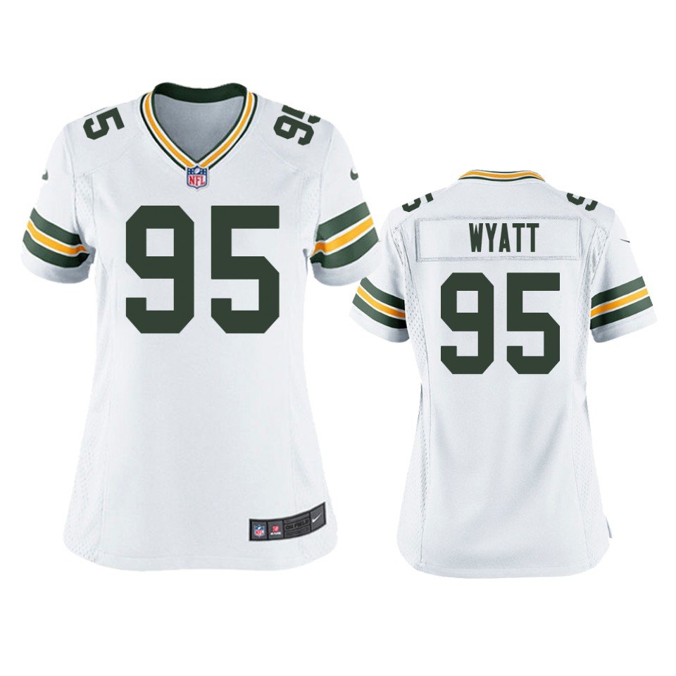 women's Green Bay Packers 95 Devonte Wyatt Jersey White F.U.S.E. Limited Football Player Team Game