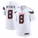men's & kids Houston Texans 8 John Metchie III Jersey White F.U.S.E. Limited Football Team Game