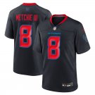 men's & kids Houston Texans 8 John Metchie III Jersey Navy Alternate F.U.S.E. Limited Football Game