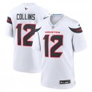 men's & kids Houston Texans 12 Nico Collins Jersey White F.U.S.E. Limited Football Player Team Game