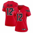 women's Houston Texans 12 Nico Collins Jersey Red F.U.S.E. Limited Football Player Team Game