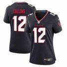 women's Houston Texans 12 Nico Collins Jersey Navy F.U.S.E. Limited Football Player Team Game