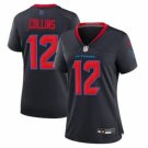 women's Houston Texans 12 Nico Collins Jersey Navy Alternate F.U.S.E. Limited Player Team Game