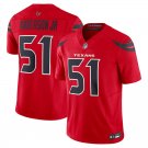 men's & kids Houston Texans 51 Will Anderson Jr. Jersey Red F.U.S.E. Limited Football Team Game
