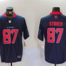 men's & kids Houston Texans 87 Cade Stover Jersey Navy Alternate F.U.S.E. Limited Football Team Game