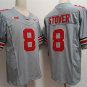 men's & youth Ohio State Buckeyes 8 Cade Stover Jersey Grey F.U.S.E. College Football Limited Game