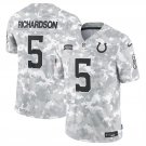 men's & youth Indianapolis Colts 5 Anthony Richardson Jersey Arctic 2024 Salute To Service Limited