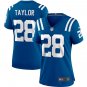 women's Indianapolis Colts 28 Jonathan Taylor Jersey Royal F.U.S.E. Limited Football Team Game