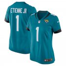 women's Jacksonville Jaguars 1 Travis Etienne Jr. Jersey Teal F.U.S.E. Limited Football Team Game