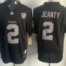 men's & youth Las Vegas Raiders 2 Ashton Jeanty Jersey Black F.U.S.E. with Nevada and 65th Patch