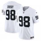 men's & kids Las Vegas Raiders 98 Maxx Crosby Jersey White F.U.S.E. Limited Football Player Game