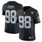 men's & kids Las Vegas Raiders 98 Maxx Crosby Jersey Black 65th Anniversary Patch Limited Football