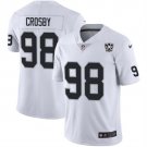 men's & kids Las Vegas Raiders 98 Maxx Crosby Jersey White 65th Anniversary Patch Limited Football