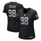 women's Las Vegas Raiders 98 Maxx Crosby Jersey Black F.U.S.E. Limited Football Player Game