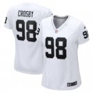 women's Las Vegas Raiders 98 Maxx Crosby Jersey White F.U.S.E. Limited Football Player Game