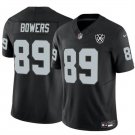men's & kids Las Vegas Raiders 89 Brock Bowers Jersey Black 65th Anniversary Patch Limited Football