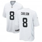 men's & kids Las Vegas Raiders 8 Daniel Carlson Jersey White Limited Football Player Team Game