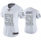 women's Las Vegas Raiders 51 Malcolm Koonce Jersey White Alternate Limited Football Player Game
