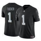 men's & kids Las Vegas Raiders 1 Tre Tucker Jersey Black F.U.S.E. Limited Football Player Team Game
