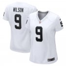 women's Las Vegas Raiders 9 Tyree Wilson Jersey White Limited Football Player Team Game