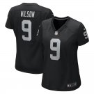 women's Las Vegas Raiders 9 Tyree Wilson Jersey Black Limited Football Player Team Game