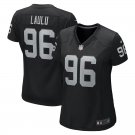 women's Las Vegas Raiders 96 Jonah Laulu Jersey Black Limited Football Player Team Game
