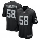 men's & kids Las Vegas Raiders 58 Jackson Powers-Johnson Jersey Black Limited Football Player Game