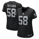 women's Las Vegas Raiders 58 Jackson Powers-Johnson Jersey Black Limited Football Player Game