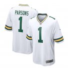 men's & kids Green Bay Packers 1 Micah Parsons Jersey White Limited Football Player Team Game