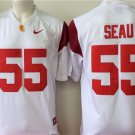 men's & youth USC Trojans 55 Junior Seau Jersey White College Football Limited Retired Player