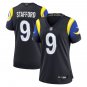 women's Los Angeles Rams 9 Matthew Stafford Jersey Black F.U.S.E. 2025 Rivalries Collection Football