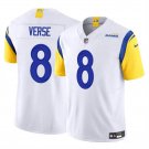 men's & kids Los Angeles Rams 8 Jared Verse Jersey White F.U.S.E. Limited Football Player Game