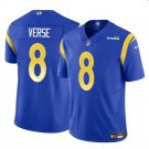 men's & kids Los Angeles Rams 8 Jared Verse Jersey Royal F.U.S.E. Limited Football Player Game