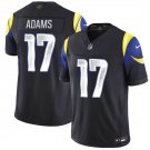 men's & kids Los Angeles Rams 17 Davante Adams Jersey Black FUSE 2025 Rivalries Collection Football