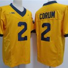 men's & youth Michigan Wolverines 2 Blake Corum Jersey Gold F.U.S.E. College Limited Football Game