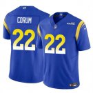 men's & kids Los Angeles Rams 22 Blake Corum Jersey Royal F.U.S.E. Limited Football Player Game
