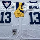 men's & youth St. Louis Rams 13 Kurt Warner Jersey White Throwback M&N Football Retired Player
