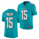 men's & kids Miami Dolphins 15 Jaelan Phillips Jersey Aqua Limited Football Player Team Game