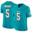 men's & kids Miami Dolphins 5 Jaylen Wright Jersey Aqua F.U.S.E. Limited Football Player Team Game