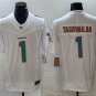 men's & kids Miami Dolphins 1 Tua Tagovailoa Jersey White F.U.S.E. Limited Football Player Game