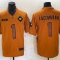 men's & youth Miami Dolphins 1 Tua Tagovailoa Jersey 2023 Brown Salute To Service Limited Football