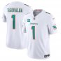 men's & kids Miami Dolphins 1 Tua Tagovailoa Jersey White C Patch F.U.S.E. Limited Football Game