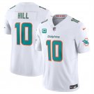 men's & kids Miami Dolphins 10 Tyreek Hill Jersey White C Patch F.U.S.E. Limited Football Game