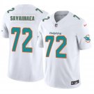 men's & kids Miami Dolphins 72 Jonah Savaiinaea Jersey White F.U.S.E. Limited Football Player Game