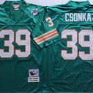 men's & youth Miami Dolphins 39 Larry Csonka Jersey Aqua Throwback M&N Football Retired Player
